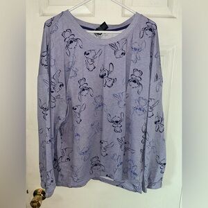 Disney Stitch Purple Garment Tag